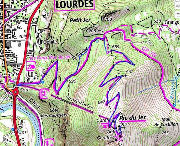 Circuit à Lourdes - Pic du Jer
